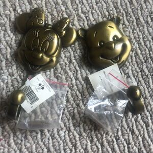 Vintage Disney Minnie & Pooh Hooks